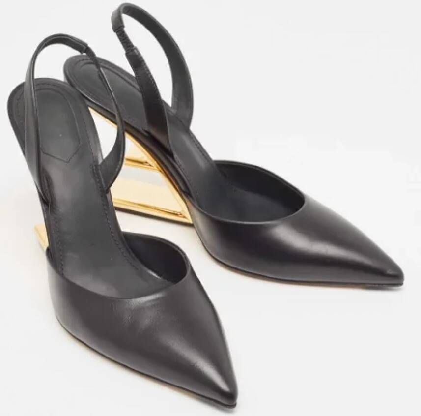 Fendi Vintage Pre-owned Leather heels Black Dames