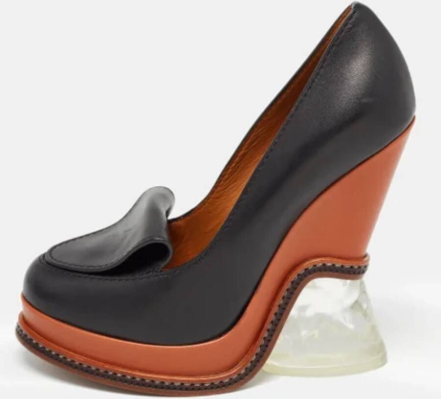 Fendi Vintage Pre-owned Leather heels Black Dames