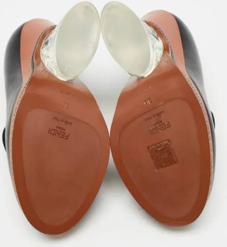 Fendi Vintage Pre-owned Leather heels Black Dames