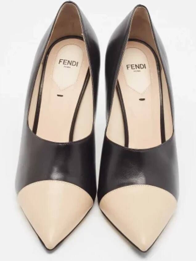 Fendi Vintage Pre-owned Leather heels Black Dames