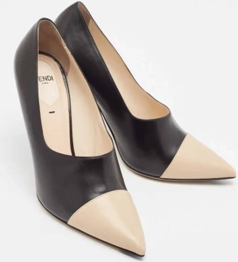 Fendi Vintage Pre-owned Leather heels Black Dames