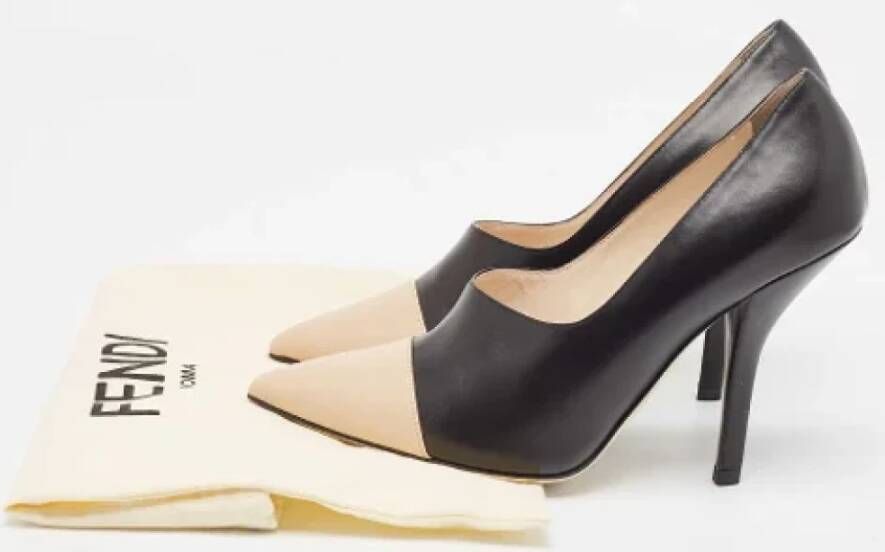 Fendi Vintage Pre-owned Leather heels Black Dames