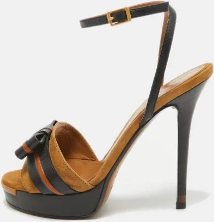 Fendi Vintage Pre-owned Leather heels Black Dames