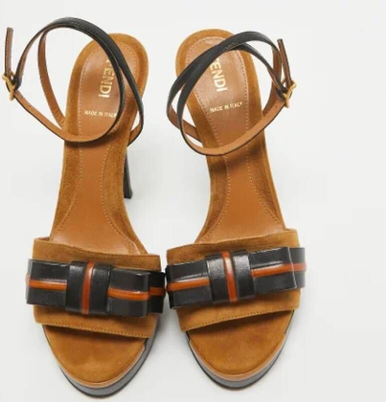 Fendi Vintage Pre-owned Leather heels Black Dames