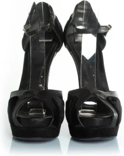 Fendi Vintage Pre-owned Leather heels Black Dames