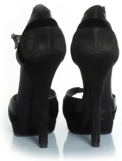 Fendi Vintage Pre-owned Leather heels Black Dames