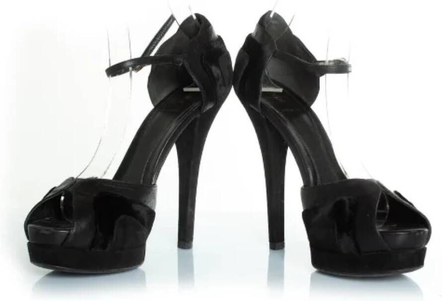 Fendi Vintage Pre-owned Leather heels Black Dames