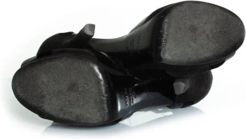 Fendi Vintage Pre-owned Leather heels Black Dames