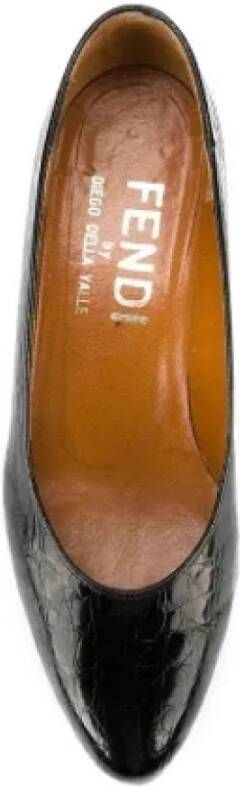 Fendi Vintage Pre-owned Leather heels Black Dames