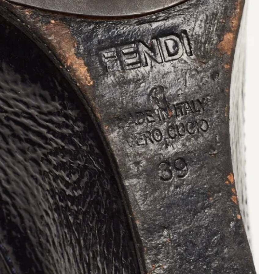 Fendi Vintage Pre-owned Leather heels Blue Dames