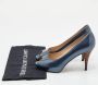 Fendi Vintage Pre-owned Leather heels Blue Dames - Thumbnail 8