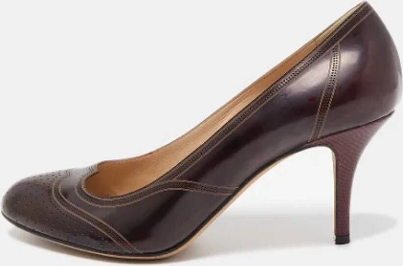 Fendi Vintage Pre-owned Leather heels Brown Dames
