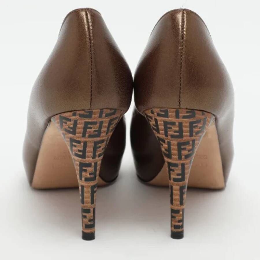 Fendi Vintage Pre-owned Leather heels Brown Dames