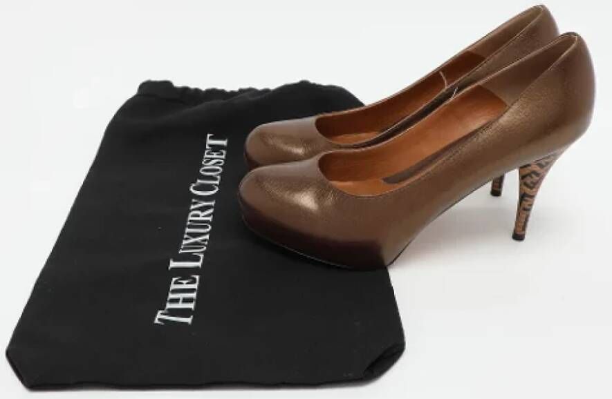 Fendi Vintage Pre-owned Leather heels Brown Dames