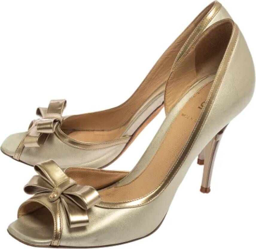 Fendi Vintage Pre-owned Leather heels Gray Dames