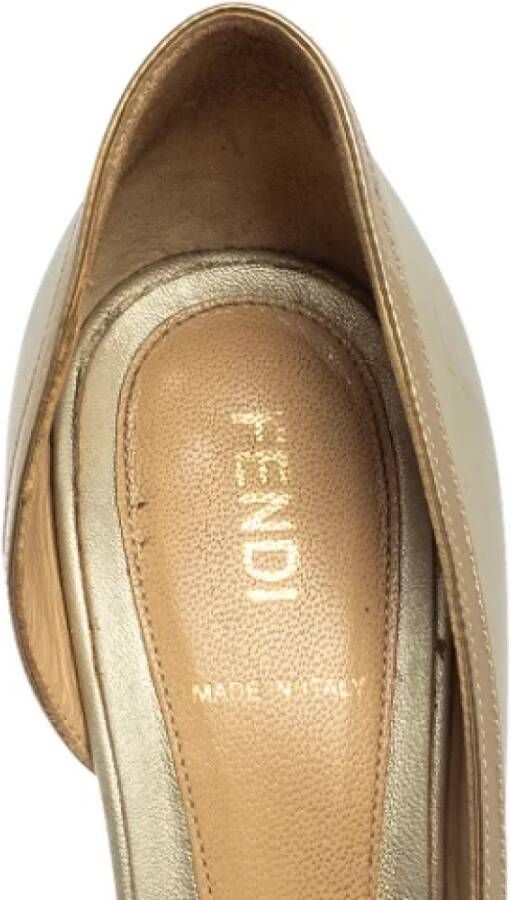 Fendi Vintage Pre-owned Leather heels Gray Dames