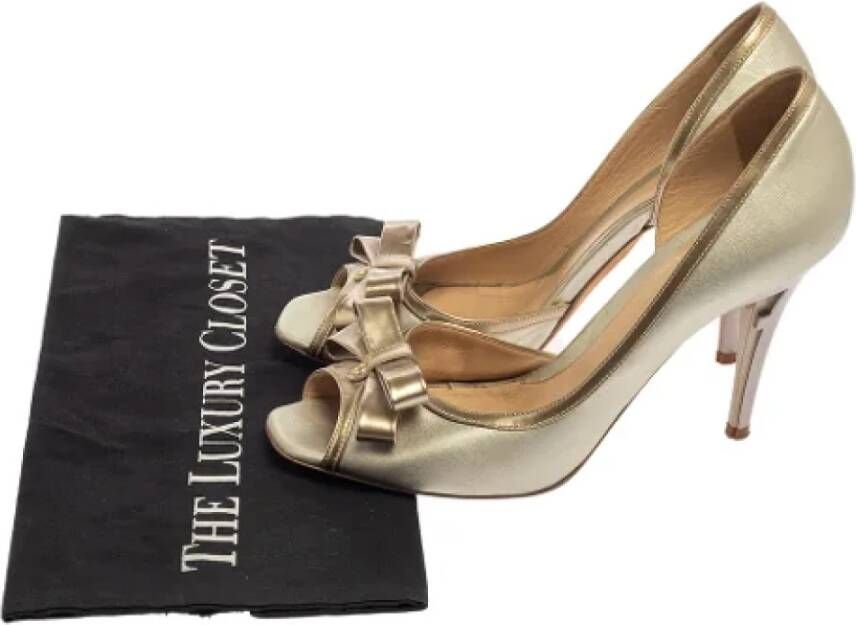 Fendi Vintage Pre-owned Leather heels Gray Dames