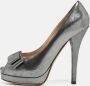 Fendi Vintage Pre-owned Leather heels Gray Dames - Thumbnail 2