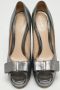 Fendi Vintage Pre-owned Leather heels Gray Dames - Thumbnail 3