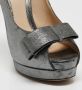 Fendi Vintage Pre-owned Leather heels Gray Dames - Thumbnail 8