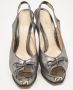 Fendi Vintage Pre-owned Leather heels Gray Dames - Thumbnail 3