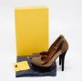 Fendi Vintage Pre-owned Leather heels Green Dames - Thumbnail 9