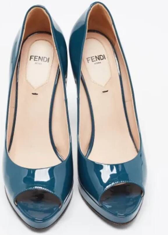 Fendi Vintage Pre-owned Leather heels Green Dames