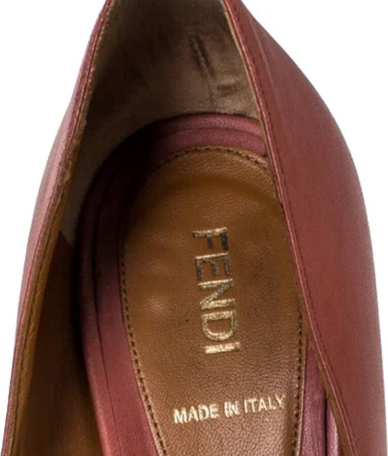 Fendi Vintage Pre-owned Leather heels Pink Dames