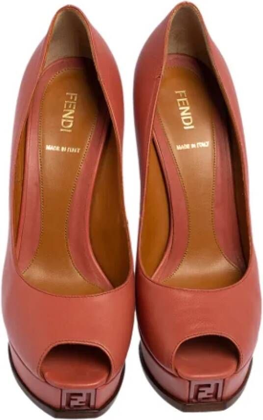 Fendi Vintage Pre-owned Leather heels Pink Dames