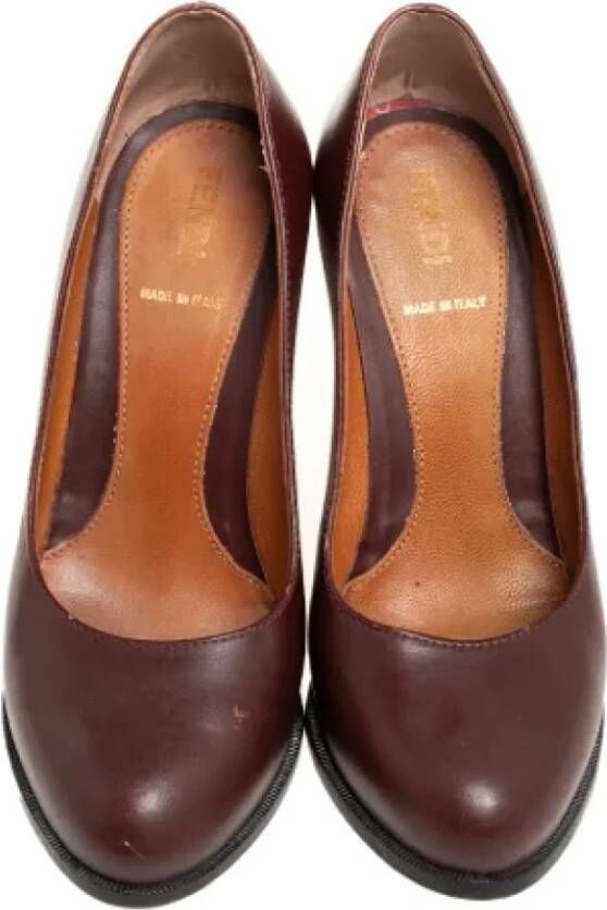 Fendi Vintage Pre-owned Leather heels Red Dames