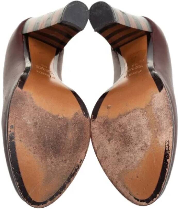 Fendi Vintage Pre-owned Leather heels Red Dames