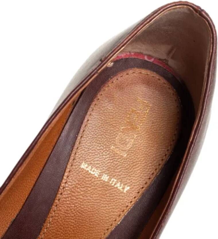 Fendi Vintage Pre-owned Leather heels Red Dames