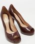Fendi Vintage Pre-owned Leather heels Red Dames - Thumbnail 4