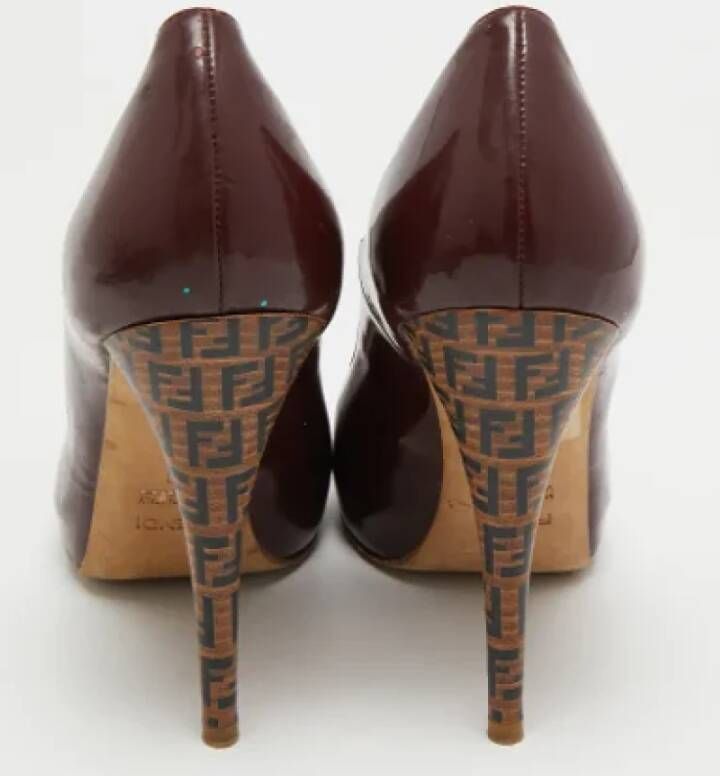 Fendi Vintage Pre-owned Leather heels Red Dames