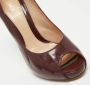 Fendi Vintage Pre-owned Leather heels Red Dames - Thumbnail 7