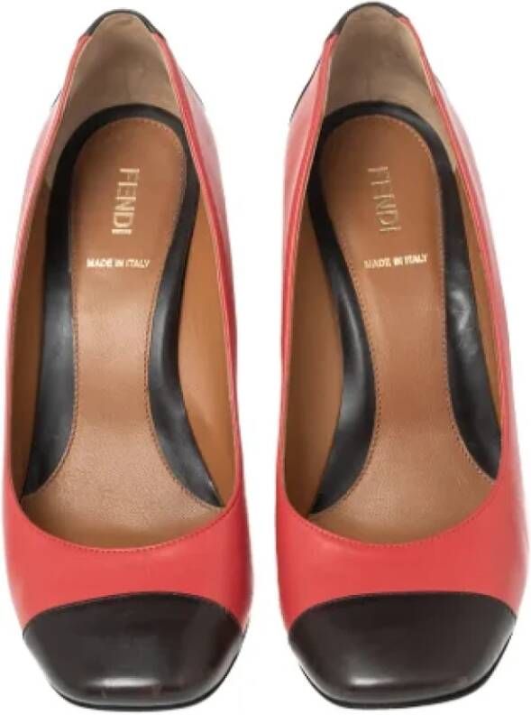 Fendi Vintage Pre-owned Leather heels Red Dames