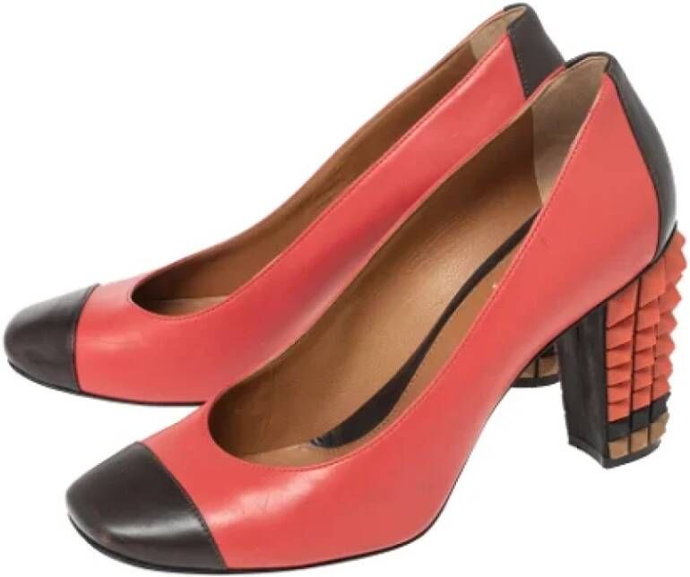 Fendi Vintage Pre-owned Leather heels Red Dames