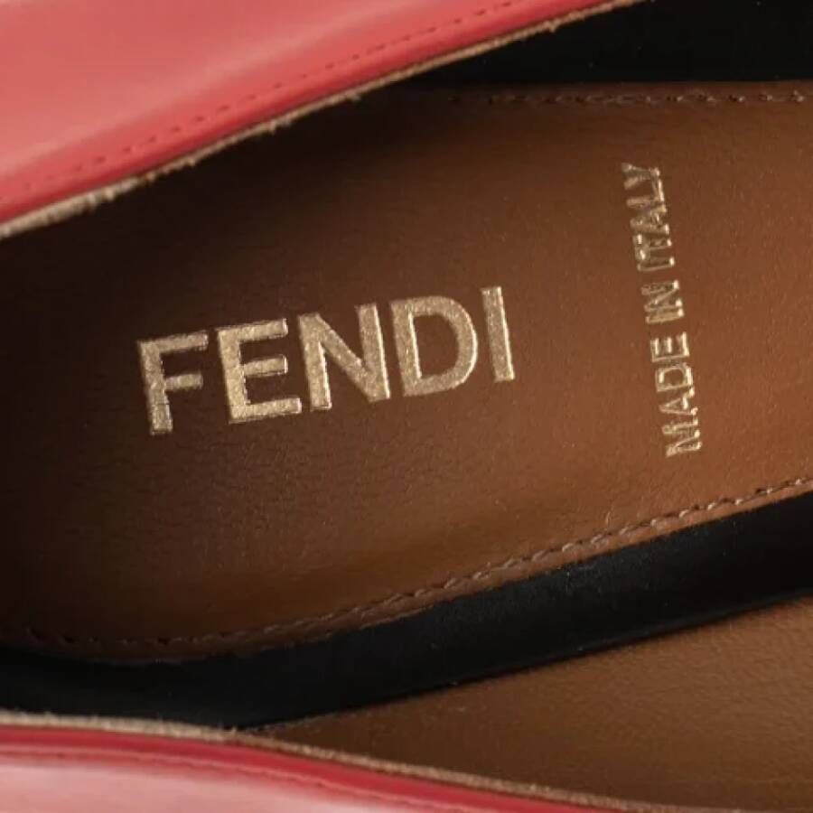 Fendi Vintage Pre-owned Leather heels Red Dames