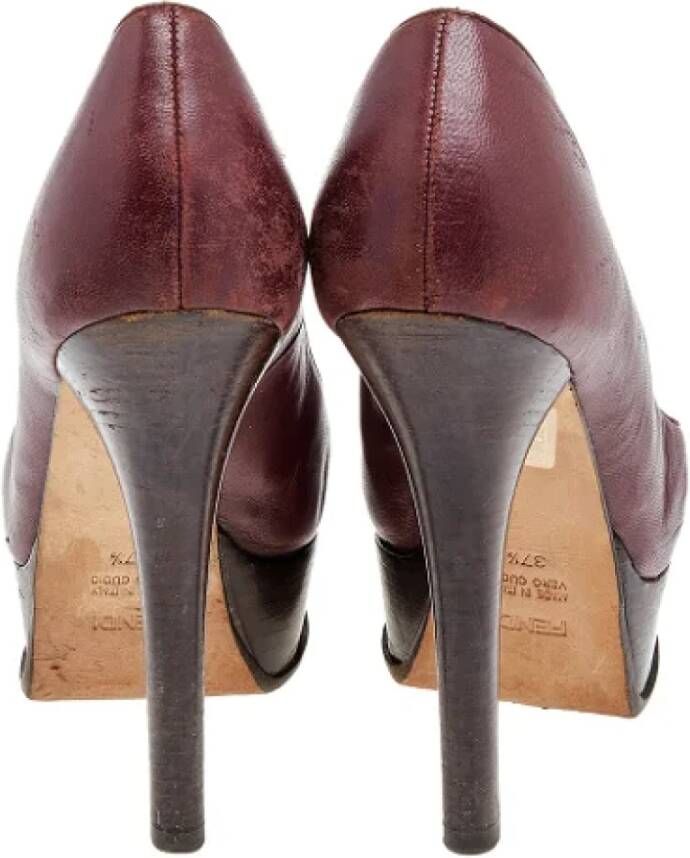 Fendi Vintage Pre-owned Leather heels Red Dames
