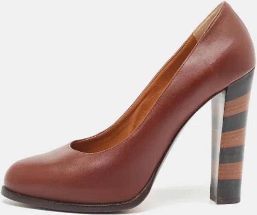Fendi Vintage Pre-owned Leather heels Red Dames
