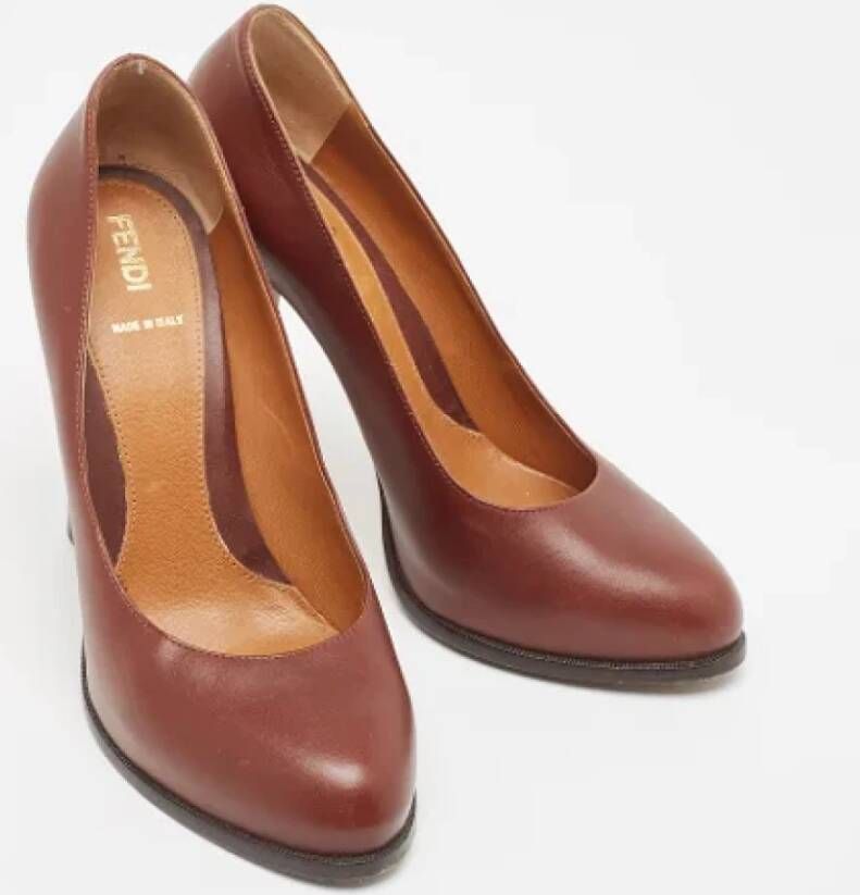 Fendi Vintage Pre-owned Leather heels Red Dames