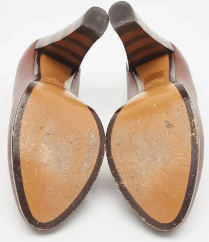 Fendi Vintage Pre-owned Leather heels Red Dames