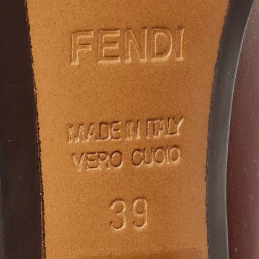 Fendi Vintage Pre-owned Leather heels Red Dames