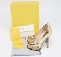 Fendi Vintage Pre-owned Leather heels Yellow Dames - Thumbnail 9