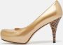 Fendi Vintage Pre-owned Leather heels Yellow Dames - Thumbnail 2