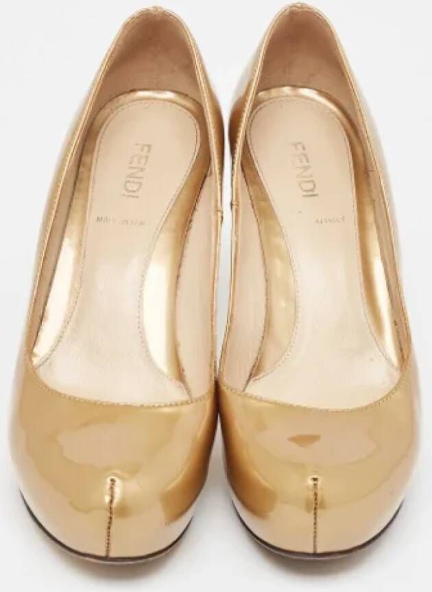 Fendi Vintage Pre-owned Leather heels Yellow Dames