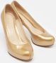 Fendi Vintage Pre-owned Leather heels Yellow Dames - Thumbnail 4