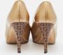 Fendi Vintage Pre-owned Leather heels Yellow Dames - Thumbnail 5