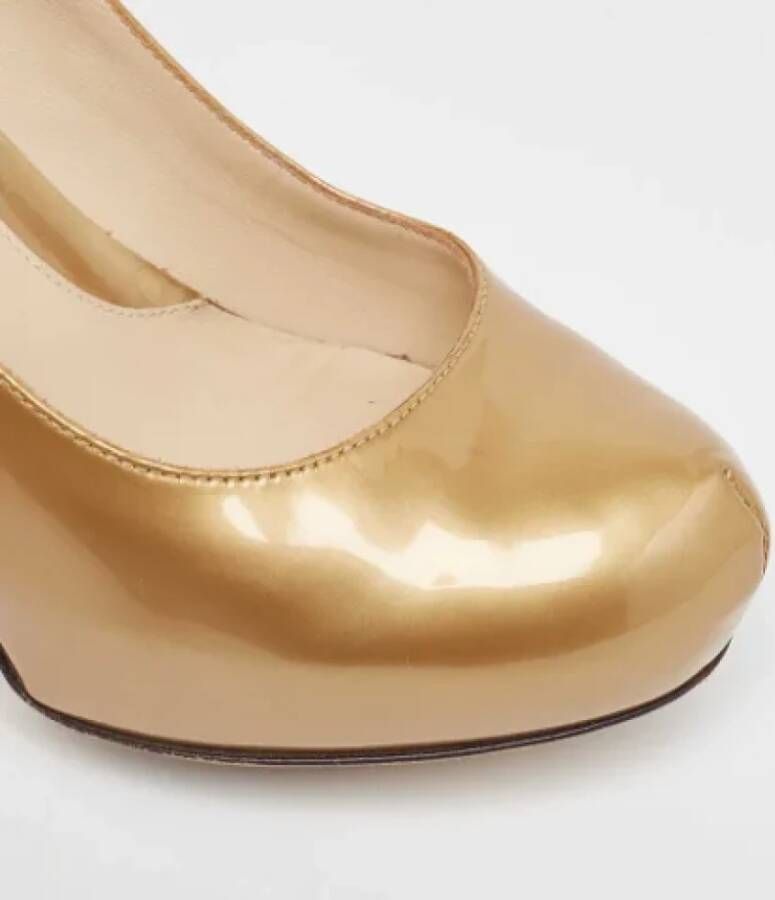 Fendi Vintage Pre-owned Leather heels Yellow Dames