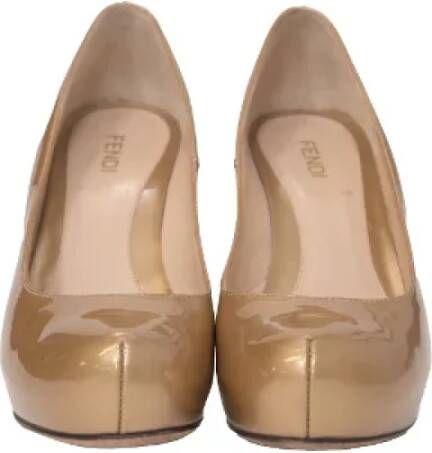 Fendi Vintage Pre-owned Leather heels Yellow Dames